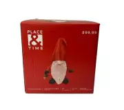 Place & Time Holiday Outdoor 4 FOOT Light Up Inflatable Christmas Gnome NEW