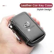 For Mazda Leather Key Case Bag Remote Key Fob Cover Protection Car Accessories (for: Mazda)
