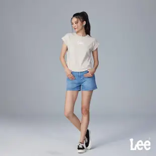 【Lee 官方旗艦】女裝 牛仔短褲 / 涼感 中腰經典五口袋 淺藍洗水 / Jade Fusion 系列(LB322015BKA)