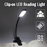 Usb Rechargeable Reading Light 3-level 7 Led Warm White 3000k Book Portable Clip