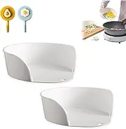 Food Prep Bowls for Cutting Board, Food Prep Bowls Slide Under Cutting Board, Cuttings Board Prep Bowls, Food Preparation Tray, Food Plate Convenient Chopping Board Side Dish Plates (2pcs)
