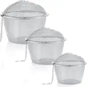 3 Pieces Ultrasonic Cleaner Baskets Ultrasonic Cleaning Solution Ultrasonic Parts Cleaner Jewelry Steam Cleaner Basket silver