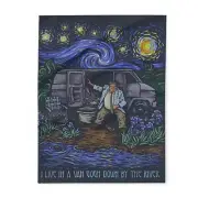 I Live In A Van Gogh Down By The River Arctic Fleece Blanket