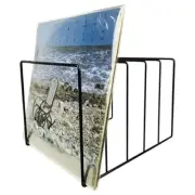 Desk Record Shelf Office Decor Record Rack Book Magazine Holder Storage