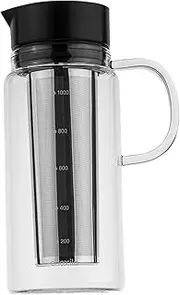 Ronyme Cold Brew Coffee Maker with Airtight Lid for Fridge, Iced Coffee Pitcher, 1000ml