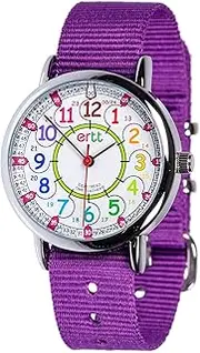 [ertt] EasyRead Time Teacher Kids Watch - Back to School Gift - Girls & Boys Watches for Kids - Analog Teaching Watch - Tell The Time Childrens Watch - 2 Step Time Teacher Watch - Easy to Read 12-24 Hr Face