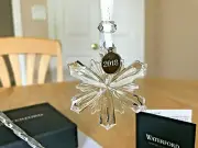 Waterford 2018 CRYSTAL MINI SNOWFLAKE ORNAMENT LIGHTING UP THE SEASON NEW IN BOX