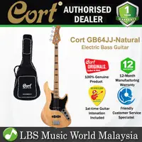 在飛比找蝦皮購物優惠-Cort GB64JJ 4 弦電貝司吉他 - 自然色 (GB