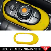 For Mini Cooper Clubman F54 Yellow Suede Central Control Button Switch Trim 1PCS (for: Mini)