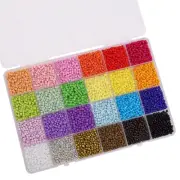 About 5200Pcs24 Grid Rice Bead Box Handmade DIY Jewelry Bracelet Earrings Kandi