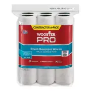 9 In. X 3/8 In. High-Density Fabric Pro White Woven Roller Cover Applicator/Tool