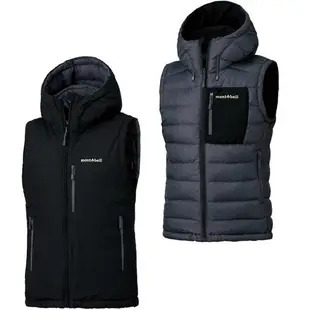 Mont-Bell Colorado Vest 女款 雙面穿連帽羽絨背心 1101565 BN/GB 海藍/石墨藍雙面