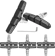 Qkbuza Brake Pads for Bike | Brake Pads Replacement for Bike - Low Noise Cycle Accessories for Mountain Biking and Road Commuting