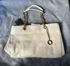 NEW Oroton Alpine gold chain tote bag Pebble Leather seashell colour RRP $595