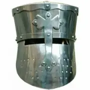 Medieval Steel Templar Helmet Battle Ready Warrior Knight Helmet