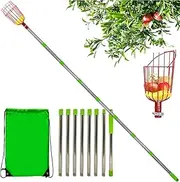 1 Set Fruit Picker Basket - Applles Picker, Fruit Tree Picker | Fruit Picker with Telescopic Handle, Fruits Catcher Tree Picker, Adjustable Applles Orange Picker Tool for Applle Fresh Fruit