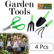 1Set Stainless Steel Scissor Sharp Fork Trowel & Rack Durable Gardening Tool Set
