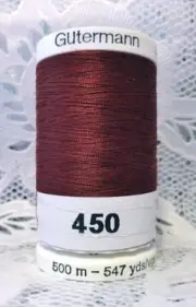 NEW 1 Maroon GUTERMANN 100% polyester Sew-All thread 547 yard Spool