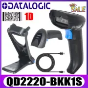 Datalogic Quickscan QD2220-BKK1S Handheld 1D USB Barcode Scanner Kit With Stand
