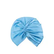 [Jennifer Behr] Jennifer Behr Twisted Satin Turban ONE SIZE BLUE