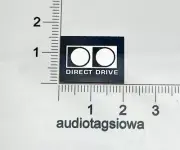 Technics Direct Drive Turntable Logo Badge For Dust Cover Metal 20mm x 15mm