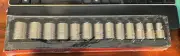 Snap-on™•313TWMYA 13 Piece 6 Point 1/2” Drive Shallow Socket Set 12-24mm•New!