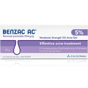 Benzac AC Moderate Strength Gel 5% 60g