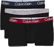 [Calvin Klein] X3 Boxer Shorts Red/Blue/Grey, Men's Jeans, Trunk 3, Black, S, Black, S, Black, Small