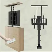 Motorised TV Bracket Stand - LCD TV Floor Stand, for 42-70 Inch Adjustable Auto Lifting TV Mount Bracket, Telescopic TV Lift Stand,with Remote Control Electric TV Lift, Up to 60kg