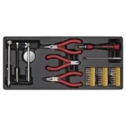 Tool Tray with Precision & Pick-Up tool Set 38pc TBT17 Sealey New