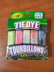 Crayola Tie Die Tourbillions Washable Sidewalk Chalk 5PK RARE Combination New