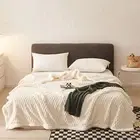 Snuggle Blanket Bed Warmth Blanket Double-sided Fluff Blanket for Travel
