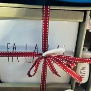 Rae Dunn Christmas CHEESE Cutting Set Artisan Collection Knife “falala” New