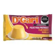 D'Gari~Flan D' Gari sabor Vainilla 115 g~Get 10/120g