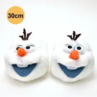 在飛比找momo購物網優惠-【Disney冰雪奇緣】俏皮雪寶-絨毛室內拖鞋-30CM