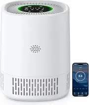 Air Purifiers for Home Bedroom Up to 75㎡, H13 True HEPA Air Filter with Smart APP Control, 3 Fan Speeds, Sleep & Auto Mode, PM2.5 Monitor, for Pet Dander Odor Dust Smoke Allergies