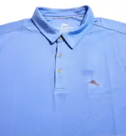 Tommy Bahama Performance Stretch Mens XXL Blue Moisture Wicking Polo Shirt