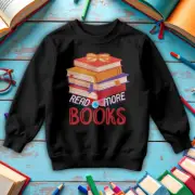 Boys Girls Books World Book Day Sweatshirts Jumper Costume Outfits Apparel 1#WBD