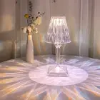Crystal Table Lamp Adjustable Bedside Lamp Night Light Home Living Room Bedroom