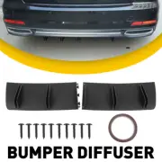 For Honda Accord Civic Rear Bumper Diffuser Shark Fin Spoiler Splitter Wing New