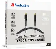 Verbatim Cable 240W USB-C to USB-C 120CM, PD 3.1 and QC 3.0 and 4.0 Premium Cable