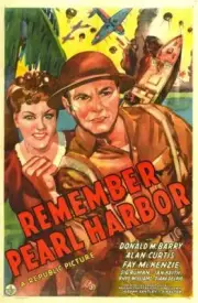 Remember Pearl Harbor poster Fay McKenzie Donald M Barry 1942 Old Photo