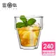 【FUSHIMA 富島】疊疊系列雙層耐熱玻璃杯240ML