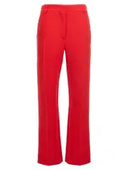 [Valentino Garavani] Valentino Garavani-Valentino Cady Trousers Pantaloni Rosso-Donna 38IT Red
