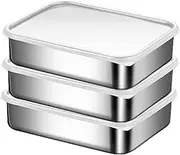 Tuperoymse Stainless Steel Containers Food Storage Bento Box Dishwasher Safe for Food Storage