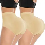 [FUTATA] Women Butt Lifter Shapewear Briefs Butt Pads Enhancer Panties Padded Hip Underwear