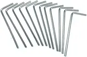ZDingTech 12pcs 1/16 Allen Wrench sets,1/16" Hex Key Wrench set,allen key Door Key L Shaped hex wrench set with Long Arm.