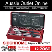 Sidchrome 20 Piece 1/2" Square Drive Metric Socket Set - Aussie Outlet Online