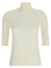 [Max Mara] Max Mara-Cecina Maglioni Bianco-Donna M