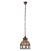 Jadida Pendant Light Medium Antique Copper/Coloured Glass